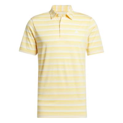 adidas 2 Colour Stripe Golf Polo - Semi Spark - thumbnail image 1