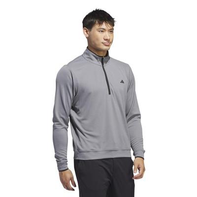 adidas Core Lightweight 1/4 Golf Sweater - Grey Three - thumbnail image 3