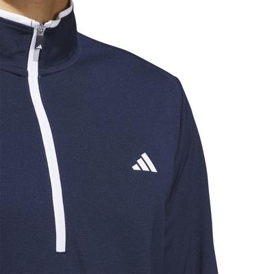 adidas Core Lightweight 1/4 Golf Sweater - Navy - thumbnail image 4