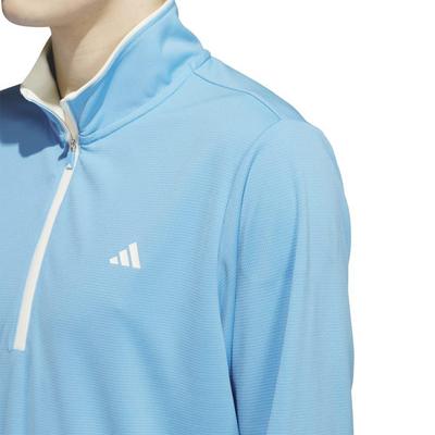 adidas Core Lightweight 1/4 Golf Sweater - Semi Blue Burst - thumbnail image 4
