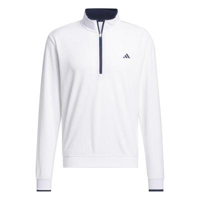adidas Core Lightweight 1/4 Golf Sweater - White - thumbnail image 1