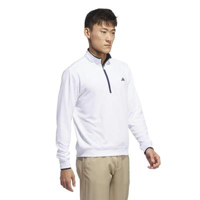 adidas Core Lightweight 1/4 Golf Sweater - White - thumbnail image 3