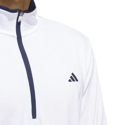 adidas Core Lightweight 1/4 Golf Sweater - White - thumbnail image 4