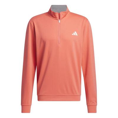 adidas Elevated 1/4 Zip Golf Sweater - Preloved Scarlet