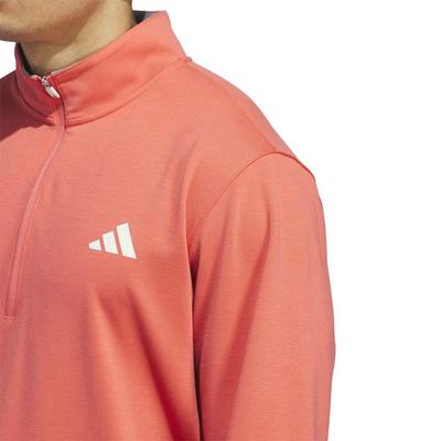 adidas Elevated 1/4 Zip Golf Sweater - Preloved Scarlet - thumbnail image 4