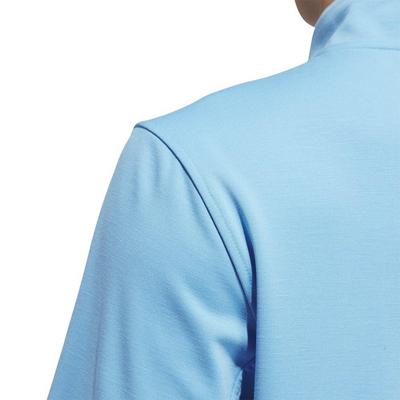 adidas Elevated 1/4 Zip Golf Sweater - Semi Blue Burst - thumbnail image 5