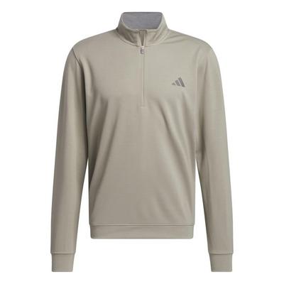 adidas Elevated 1/4 Zip Golf Sweater - Silver Pebble - thumbnail image 1