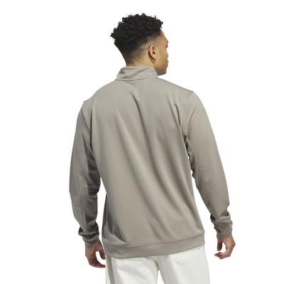 adidas Elevated 1/4 Zip Golf Sweater - Silver Pebble - thumbnail image 2