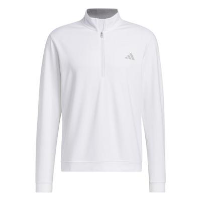 adidas Elevated 1/4 Zip Golf Sweater - White - thumbnail image 1