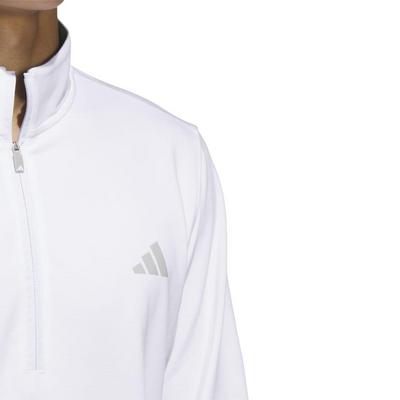 adidas Elevated 1/4 Zip Golf Sweater - White - thumbnail image 4