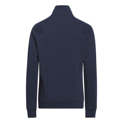 adidas Junior 1/4 Zip Golf Sweater - Navy - thumbnail image 2