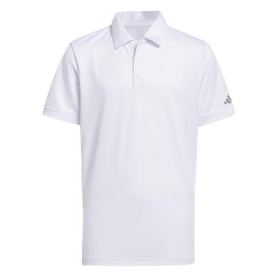 adidas Junior Performance Golf Polo - White