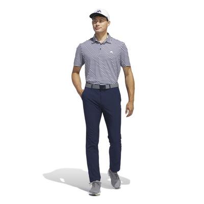 adidas Mesh Print Golf Polo - Navy - thumbnail image 2