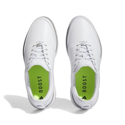 adidas Modern Classic MC80 Golf Shoes - White/Silver/Green - thumbnail image 3