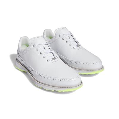 adidas Modern Classic MC80 Golf Shoes - White/Silver/Green - thumbnail image 5