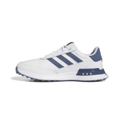 adidas S2G SL 24 Leather Golf Shoes - White/Navy - thumbnail image 3