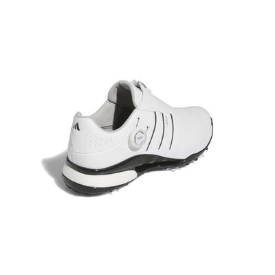 adidas Tour360 24 BOA Boost Golf Shoes - White/White/Black - thumbnail image 3