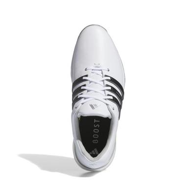 adidas Tour360 24 Boost Golf Shoes - White/Black/Green - thumbnail image 5