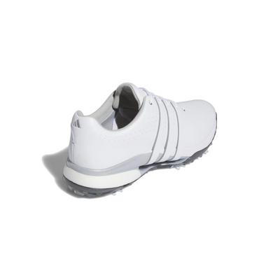 adidas Tour360 24 Boost Golf Shoes - White/White/Silver - thumbnail image 3