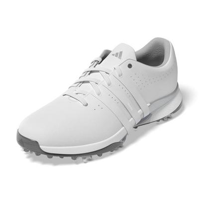 adidas Tour360 24 Boost Golf Shoes - White/White/Silver - thumbnail image 9