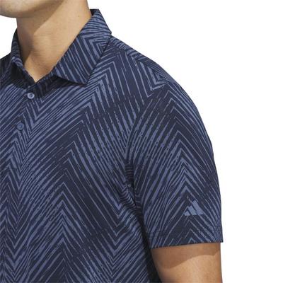 adidas Ultimate 365 All Over Print Golf Polo - Navy - thumbnail image 4