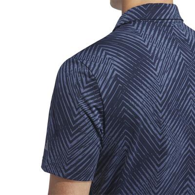 adidas Ultimate 365 All Over Print Golf Polo - Navy - thumbnail image 5