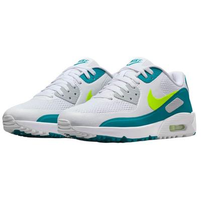 Nike Air Max 90 G Golf Shoes - White/Volt/Bright Spruce - thumbnail image 5