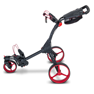 Big Max IQ 360 Golf Push Trolley - Black/Red - thumbnail image 2