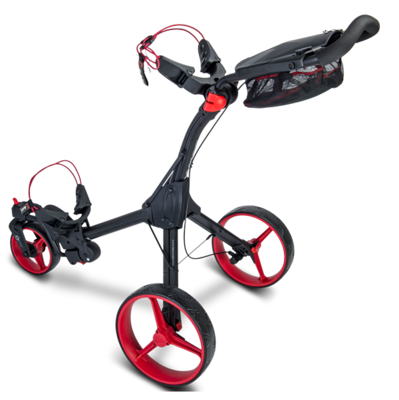 Big Max IQ 360 Golf Push Trolley - Black/Red - thumbnail image 3