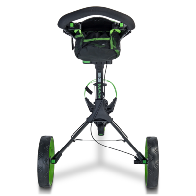 Big Max IQ 360 Golf Push Trolley - Black/Lime