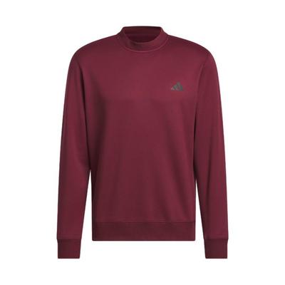 adidas Ultimate365 Climawarm Crew Neck Golf Sweater - Maroon