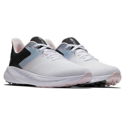 FootJoy Flex Womens Golf Shoes - White/Black/Pink - thumbnail image 3