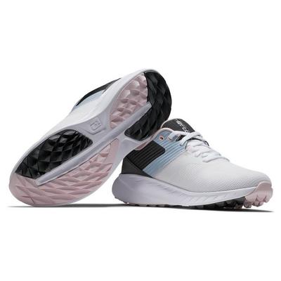 FootJoy Flex Womens Golf Shoes - White/Black/Pink - thumbnail image 4