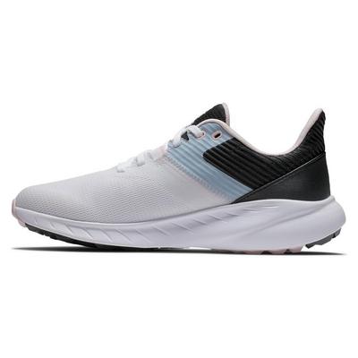 FootJoy Flex Womens Golf Shoes - White/Black/Pink