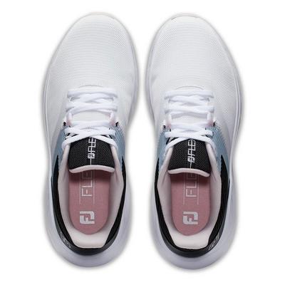 FootJoy Flex Womens Golf Shoes - White/Black/Pink - thumbnail image 7