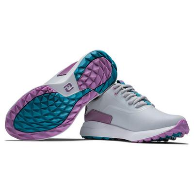 FootJoy Performa Womens Golf Shoes - Grey/White/Purple - thumbnail image 4