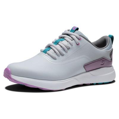 FootJoy Performa Womens Golf Shoes - Grey/White/Purple - thumbnail image 5
