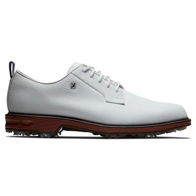 FootJoy Premiere Series Field Golf Shoes - White/Brick - thumbnail image 1