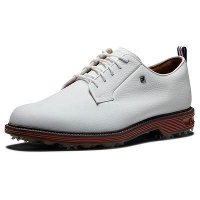 FootJoy Premiere Series Field Golf Shoes - White/Brick - thumbnail image 5