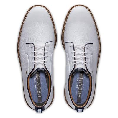FootJoy Premiere Series Field Golf Shoes - White/Navy - thumbnail image 7