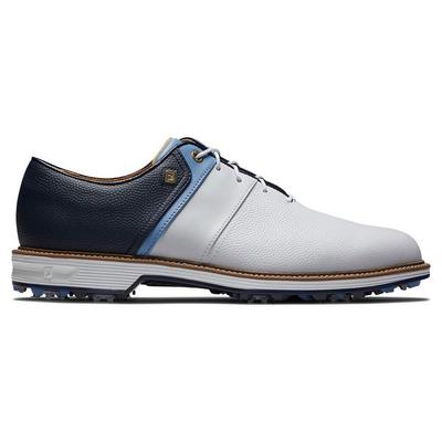 FootJoy Premiere Series Packard Golf Shoes - White/Blue/Navy - thumbnail image 1