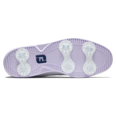 FootJoy Traditions Womens Golf Shoes - White/Navy/Purple - thumbnail image 6