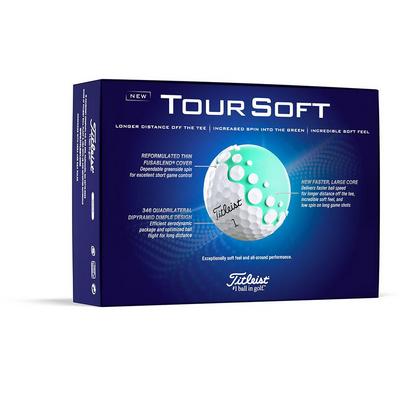 Titleist Tour Soft Golf Balls - White - thumbnail image 2