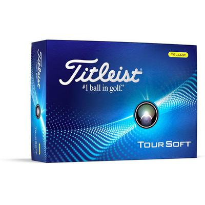 Titleist Tour Soft Golf Balls 2024 - Yellow - thumbnail image 1