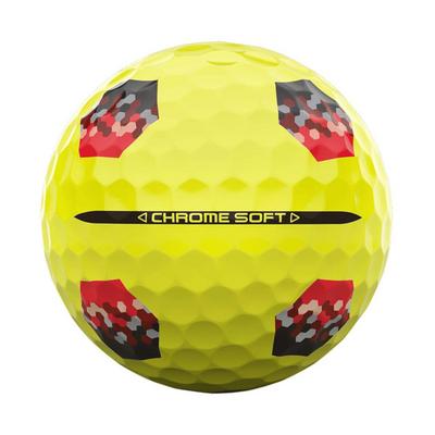 Callaway Chrome Soft TruTrack Golf Balls - Yellow - thumbnail image 4
