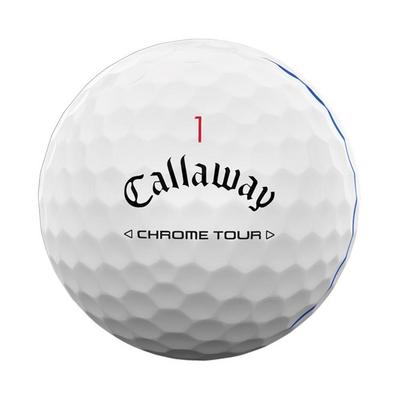 Callaway Chrome Tour Triple Track Golf Balls - White