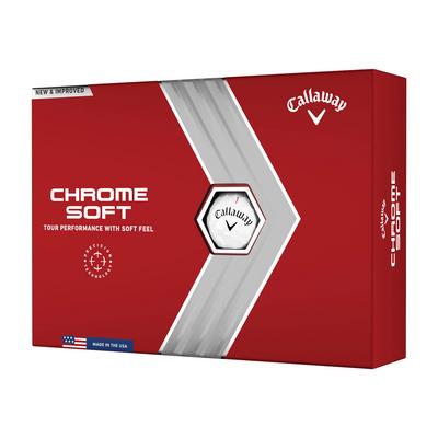 Callaway Chrome Soft Golf Balls - White - thumbnail image 1