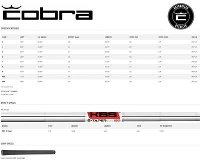 Cobra King Tour Golf Irons - Steel - thumbnail image 9