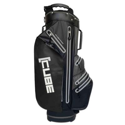 Cube 14 Way Water Resistant Golf Cart Bag - Black/Grey - thumbnail image 1