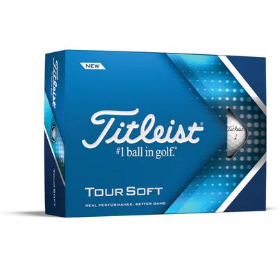 Titleist Tour Soft Golf Balls - Personalised - White